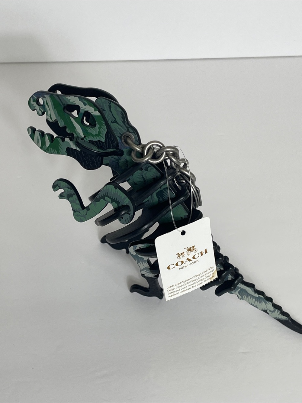 NWT Coach x Kaffe Fassett Rexy Key Fob Bag Charm - Picture 3 of 9